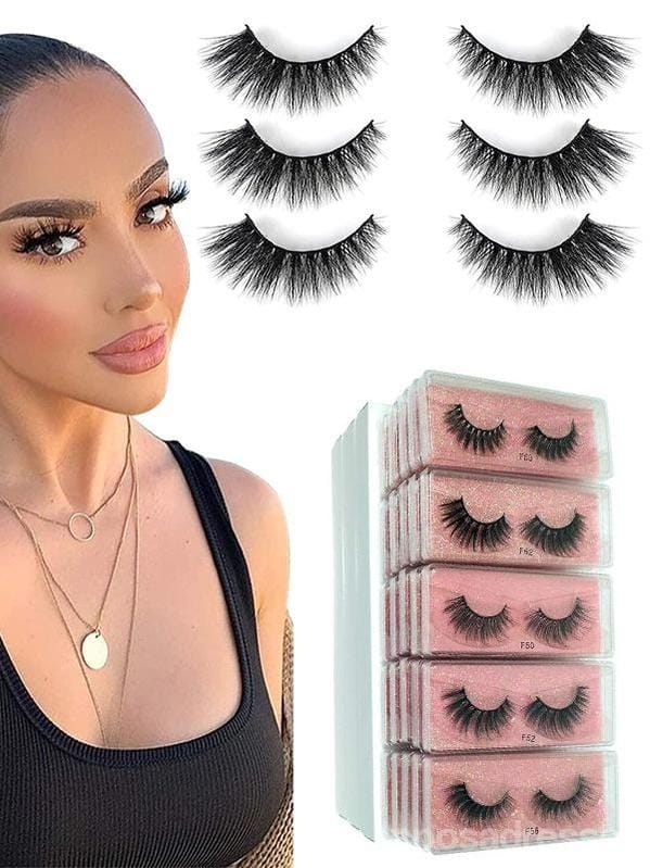 Faux Cils en Faux Vison Volume Russe